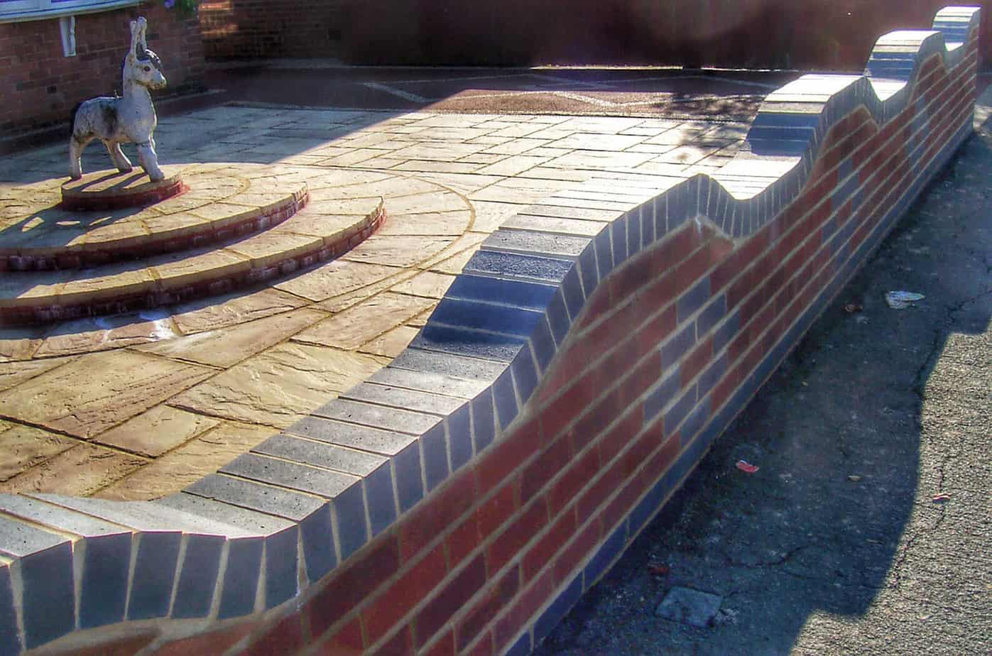 Brick Wall and Patios -Lincolnshire Landscaping
